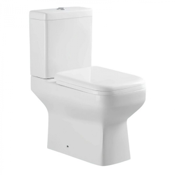 Унитаз напольный Stella Polar Калафель KN8130000 SP-00001847 с сиденьем, белый