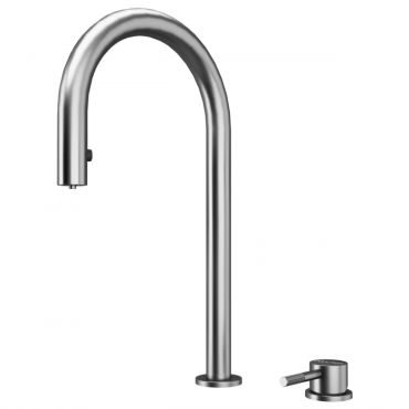 Смеситель для кухни Paulmark ESTETICA Es218006-BS брашированная сталь