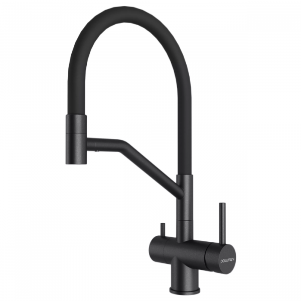 Смеситель для кухни Paulmark RUBERT Ru213175-BLM черный
