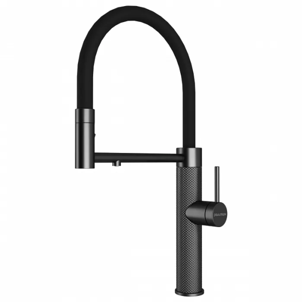 Смеситель для кухни Paulmark GANYMEDE DIAMOND Gd613199-GM вороненая сталь