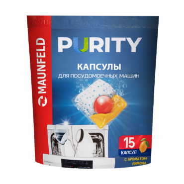 Капсулы для посудомоечной машины Maunfeld Purity MDC15LF (15 шт. в упаковке)