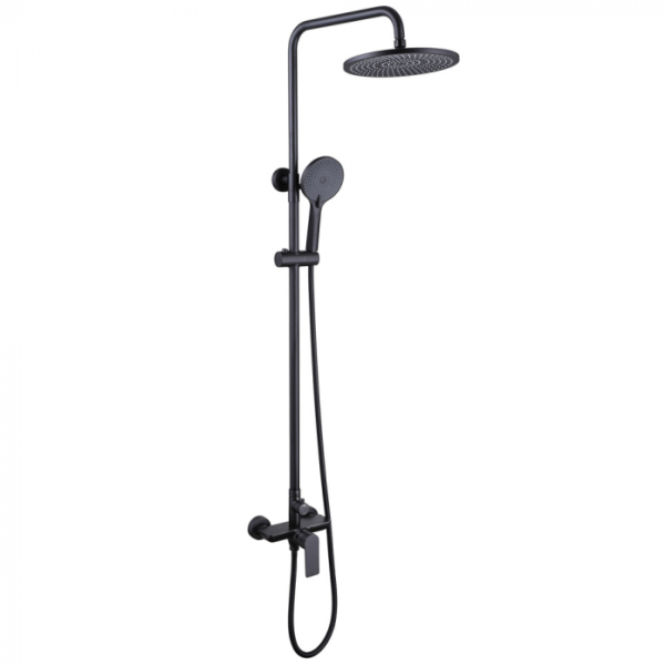 Душевая стойка Abber Weiss Insel AF8020BL черная матовая