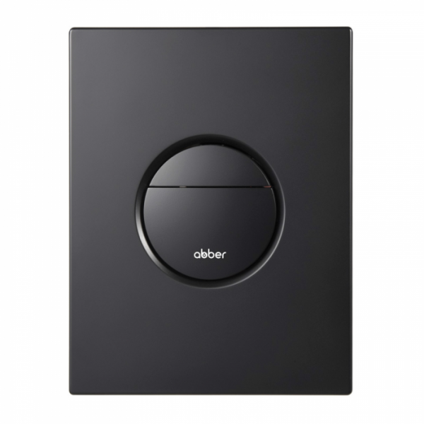 Кнопка смыва пневматическая Abber AC0126MB черная матовая