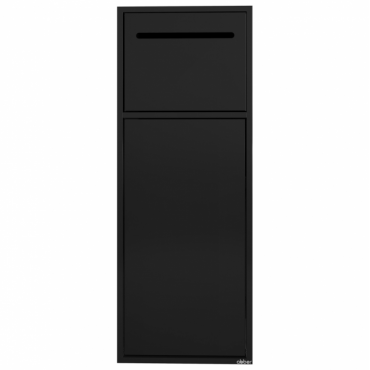 Скрытая настенная ниша с корзиной и бумагодержателем Abber Nischen AN3008MB черный матовый Скрытая настенная ниша с корзиной и бумагодержателем Abber Nischen AN3008MB черный матовый