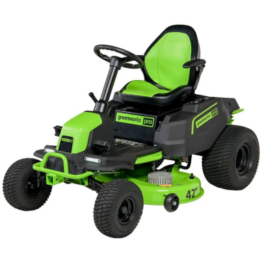 Трактор садовый аккумуляторный GreenWorks GC82LT107 7404507