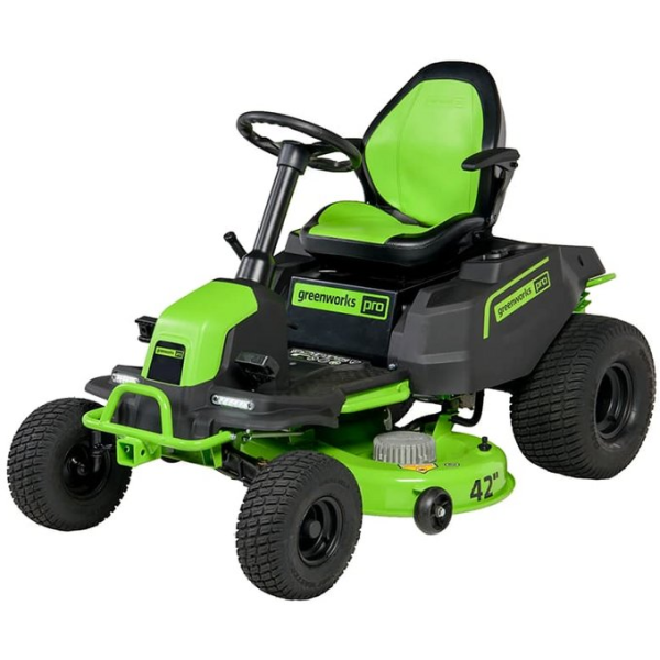 Трактор садовый аккумуляторный GreenWorks GC82LT107 7404507