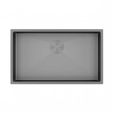 Кухонная мойка Paulmark Мойка нерж. сталь NEXT 74 UNI, PM217444-GM-M, матовая вороненая сталь, 740х440мм, Paulmark