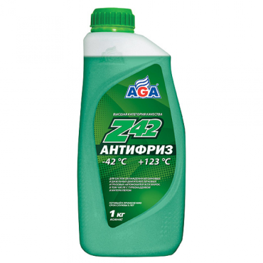 Антифриз AGA зеленый готовый -42 (1л)