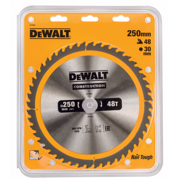 Пильный диск DeWalt Construction 250х30 мм 48ATB DT1957-QZ