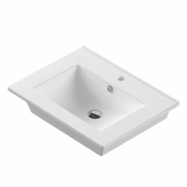 Раковина SANITA LUXE Quadro 60 QDR60SLWB01 белая Раковина SANITA LUXE Quadro 60 QDR60SLWB01 белая