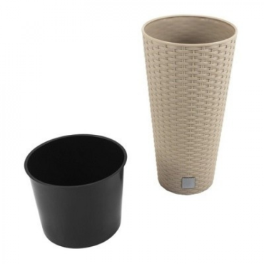 Кашпо для цветов Prosperplast RATO TUBUS DRTUS400-7529U мокко 2 предмета 35 и 64л