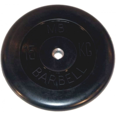 Диск обрезиненный MB Barbell MB-PltB26-15 Диск обрезиненный MB Barbell MB-PltB26-15
