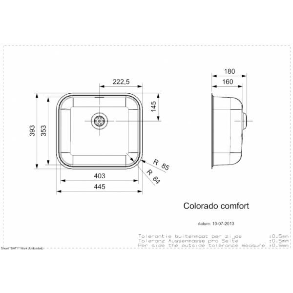 Кухонная мойка Reginox Colorado LUX OKG (c/box)