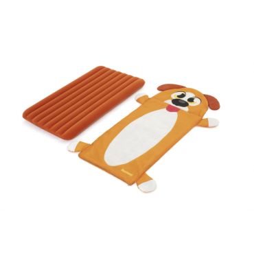 Детский надувной матрас BestWay Щенок 68109 BW со спальным мешком Детский надувной матрас BestWay Щенок 68109 BW со спальным мешком