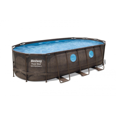 Бассейн BestWay Power Steel Ротанг 549х274х122см 56716 BW