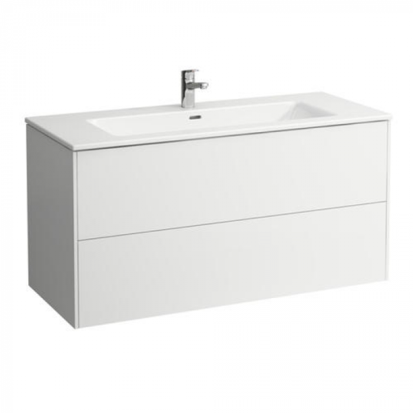 Тумба с раковиной Laufen Pro S 120см 8.6496.3.261.104.1 глянцевый белый