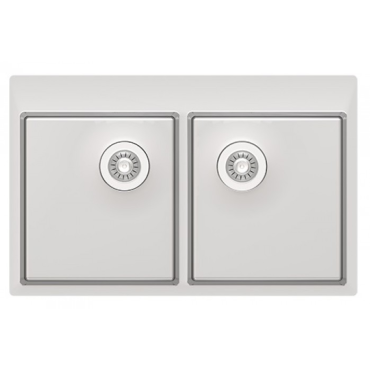 Кухонная мойка Florentina Логика-НМ 800.510.20.10 сатинированная LHM.800.510.B.20.S.10