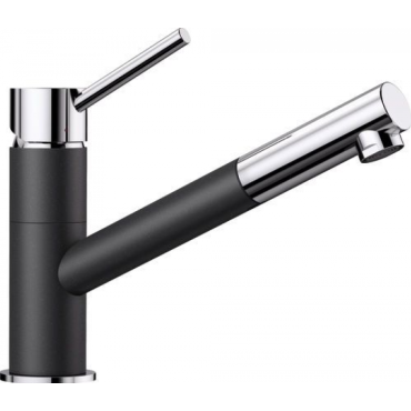 Смеситель для кухни Blanco KANO-S черный/хром 526174