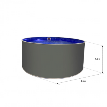Круглый бассейн Лагуна Гигабасс 450х150 см ТМ598 платина