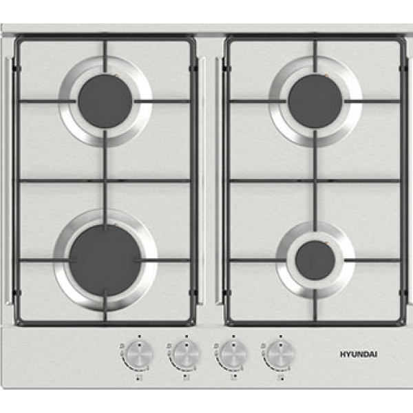 Газовая варочная поверхность Hyundai HHG 6430 IX нержавеющая сталь