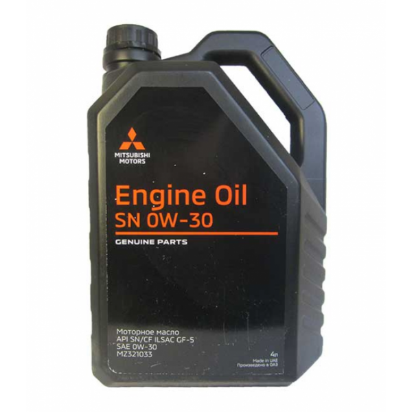 Масло моторное Mitsubishi Engine Oil 0W-30 4 л MZ321033