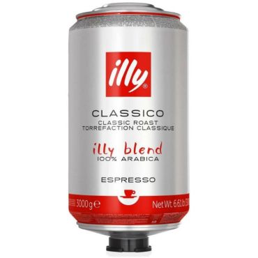 Кофе illy зерновой, средней обжарки, банка 3000 г