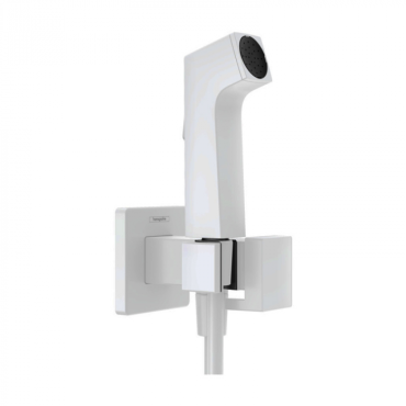 Гигиенический душ со смесителем Hansgrohe EcoSmart+ 29233700 белый матовый