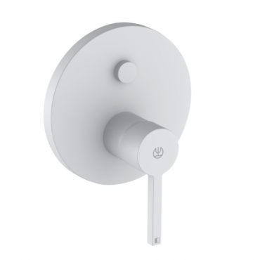 Смеситель для ванны и душа Kludi Nova Fonte Puristic 206595315 белый матовый