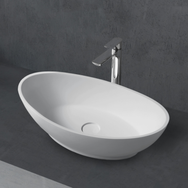 Раковина накладная Abber Stein AS2610 белая матовая Раковина накладная Abber Stein AS2610 белая матовая