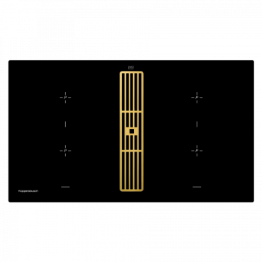 Индукционная варочная панель с вытяжкой Kuppersbusch KMI 9850.0 SR Gold