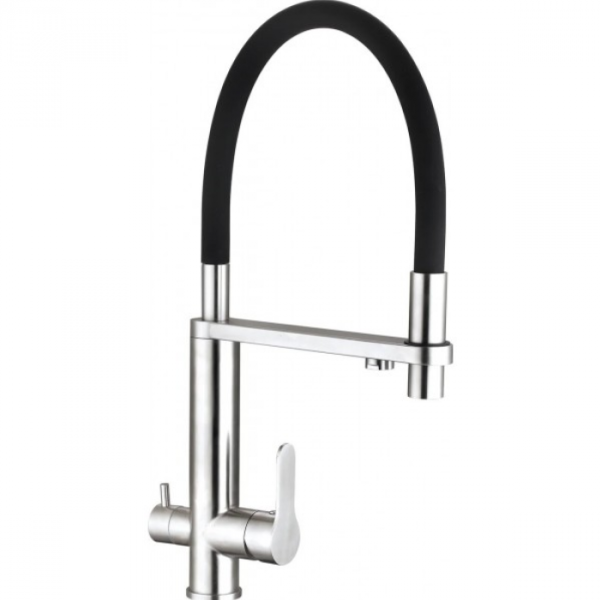 Смеситель для кухни TopZero TPZ 305 INOX нержавеющая сталь