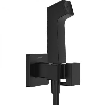 Комплект для гигиенического душа Hansgrohe Bidette 29233670S (29233670+29235180) матовый черный
