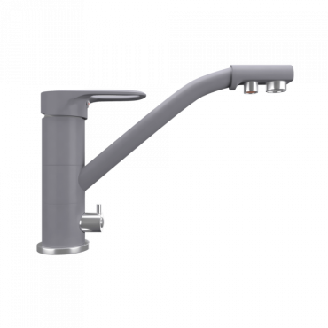 Кухонный смеситель Maunfeld MFQT-10LGR светло-серый