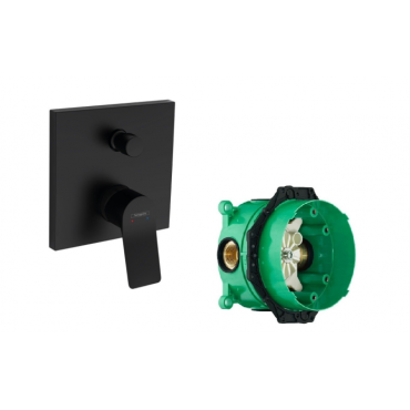 Смеситель для ванны Hansgrohe Vivenis 75415670S (75415670+01800180) черный матовый