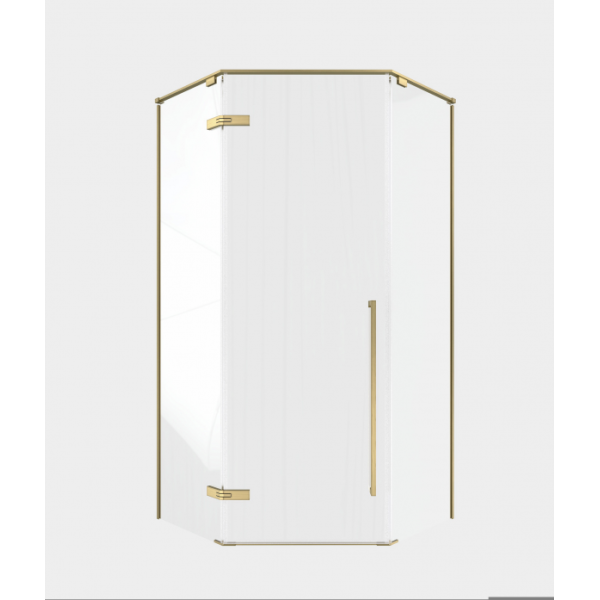 Душевой уголок Timo TTSSP-90/17C-8 900*900*2000 профиль матовое золото, стекло прозрачное T68