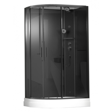 Душевая кабина Timo Premium ILMA Black 902 R (120*80*222) ILMA902RB Душевая кабина Timo Premium ILMA Black 902 R (120*80*222) ILMA902RB