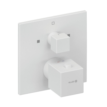 Термостат для ванны и душа Kludi Decus 548105375 белый матовый