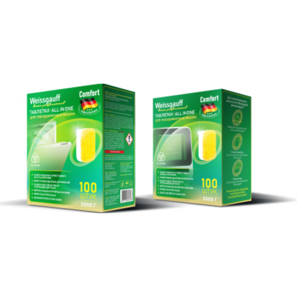 Таблетки для посудомоечной машины Weissgauff All-in-One Comfort 439773