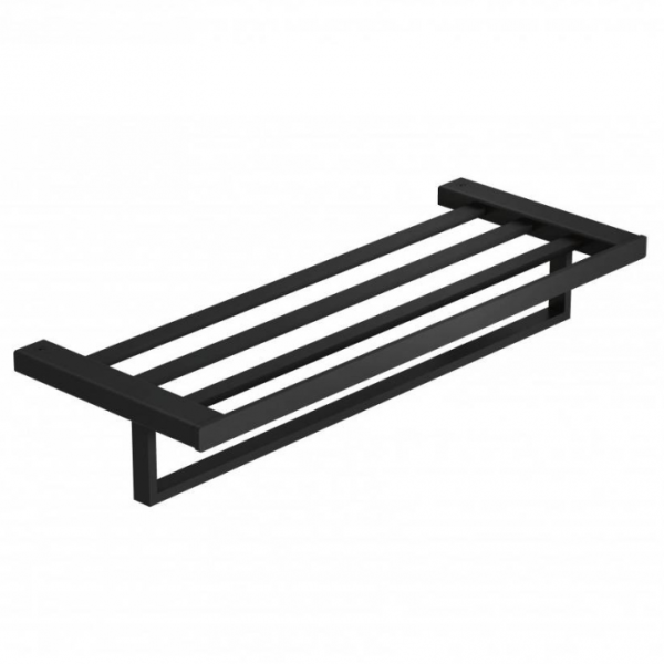 Держатель полотенца с полкой Kludi VELA C 3198939 черный матовый
