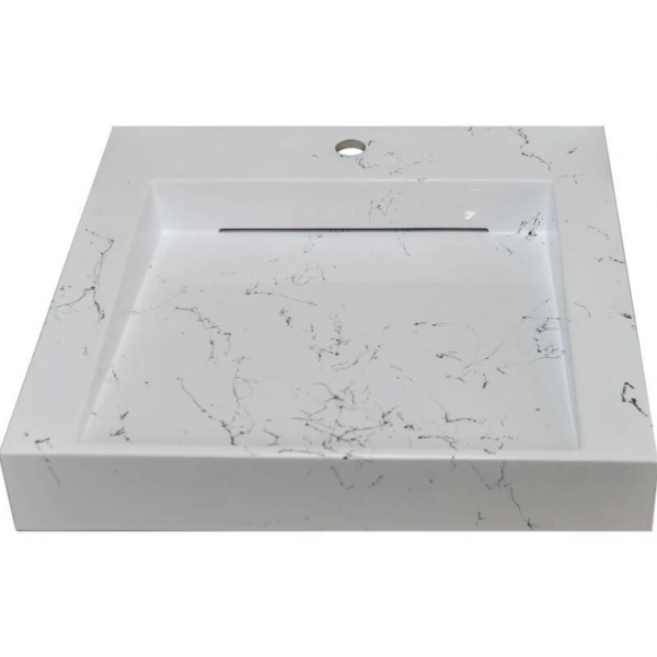 Раковина над стиральной машиной Stella Polar Берта 60х50 SP-00001696 белый мрамор