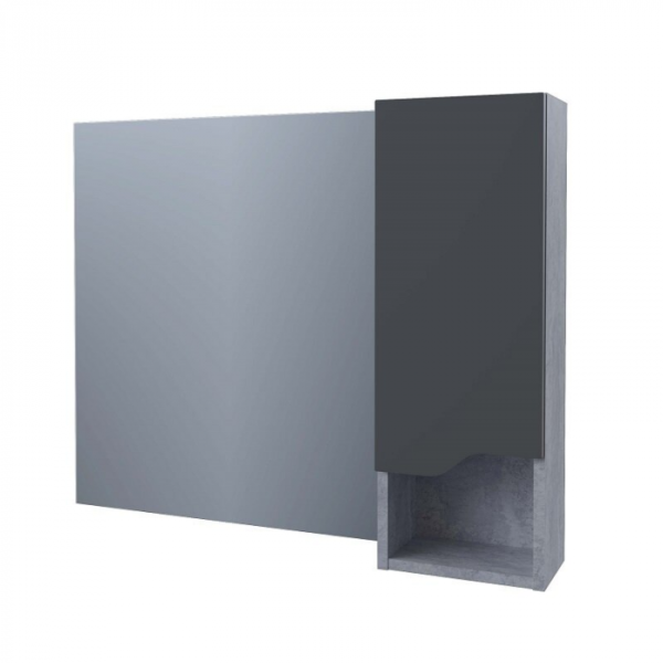 Зеркало-шкаф Stella Polar Абигель 100 SP-00001063 серый / цемент