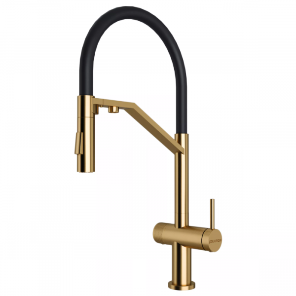 Смеситель для кухни Paulmark ZENDER Ze213155-BG брашированное золото