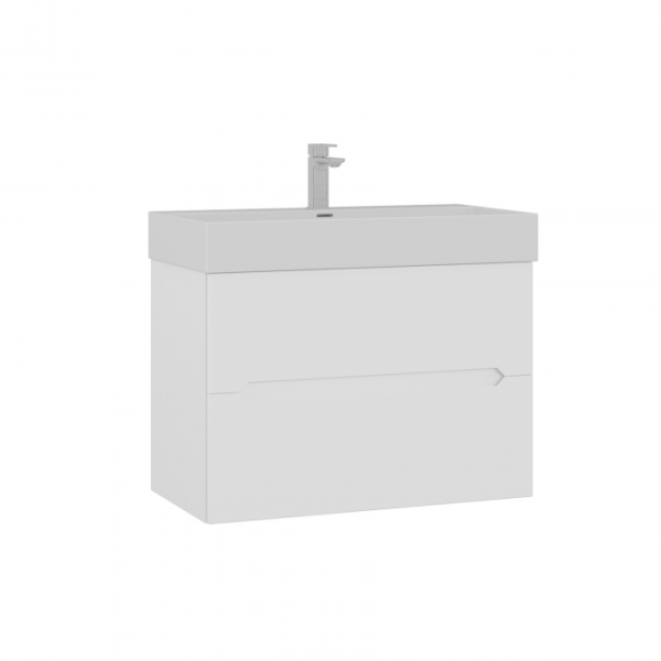 Тумба с раковиной ORKA Malta 80 белый матовый 5001471