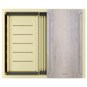 Мойка Paulmark NEXT-MULTI SINK 54 UNI PM785445-LG светлое золото