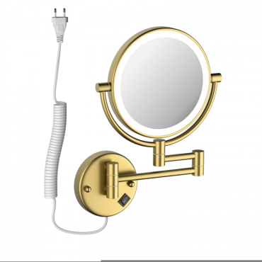 Зеркало с подсветкой Timo Saona 13376/20 золото шлифованное