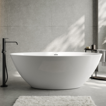 Акриловая ванна Abber AB9249-1.6 белая