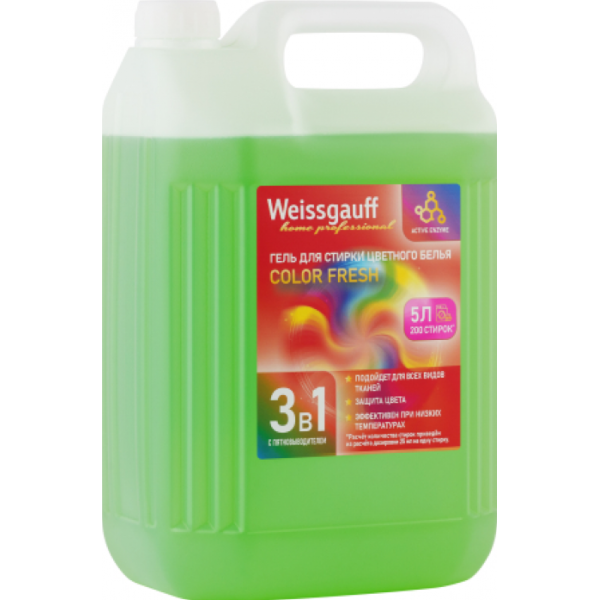 Гель для стирки Weissgauff Color Fresh 5 л 440295