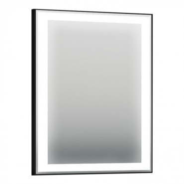 Зеркало c LED подсветкой ORKA Lisbon TR3001 65x75 черный матовый 4000118
