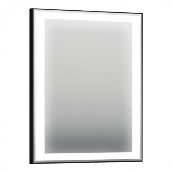 Зеркало c LED подсветкой ORKA Lisbon TR3001 65x75 черный матовый 4000118