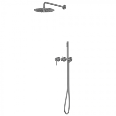 Душевая система Abber Wasser Kreis 316 AF8118BGG оружейная сталь брашированная
